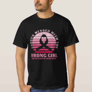 Camiseta Enganada Com A Consciência Errada Do Cancer Da Ma