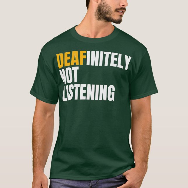 Camiseta Engano e surdo com audição debilitada (Frente)