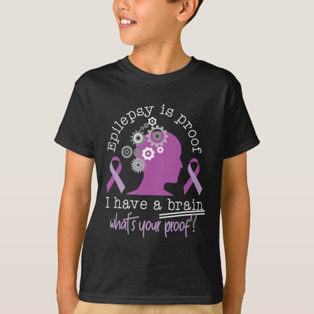 Camiseta Enganosa Consciência Epilepsia É Prova De Que Eu T (Frente)