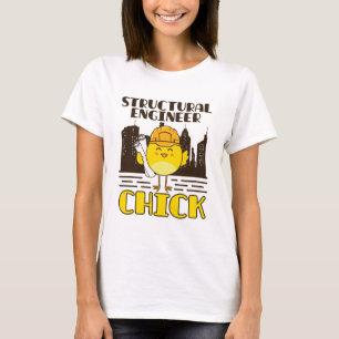 Camiseta Engenharia Civil do Pintinho Estrutural