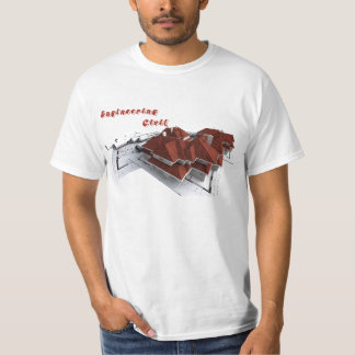 Camiseta Engenharia Civil - Estampa Planta