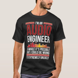 Camiseta Engenharia de áudio do Engenheiro de áudio 1