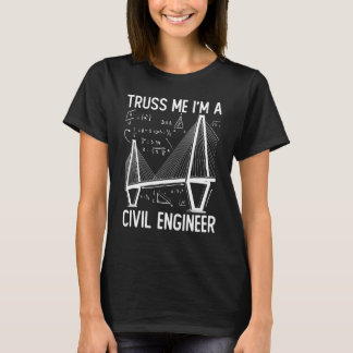 Camiseta Engenharia de Construção Treliça Eu Sou um Engenhe