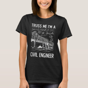 Camiseta Engenharia de Construção Treliça Eu Sou Um Engenhe