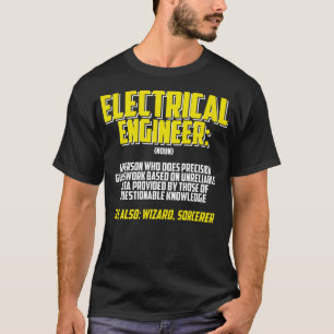 Camiseta Engenharia de Definição de Engenheiros Elétrico