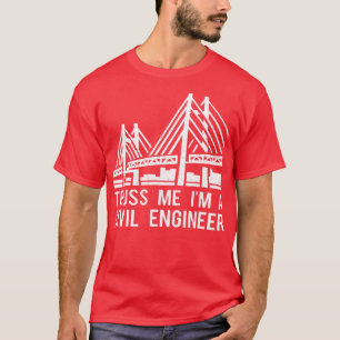 Camiseta Engenharia de Design de ponte de Engenheiro civil