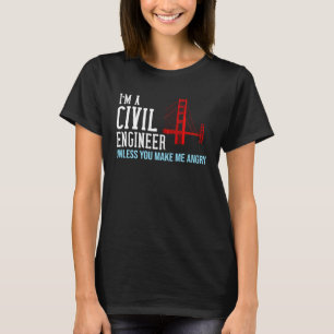 Camiseta Engenharia de ponte de Engenheiro civil