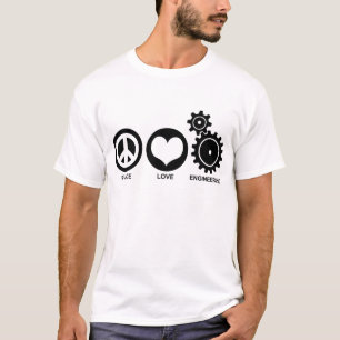 Camiseta Engenharia do amor da paz