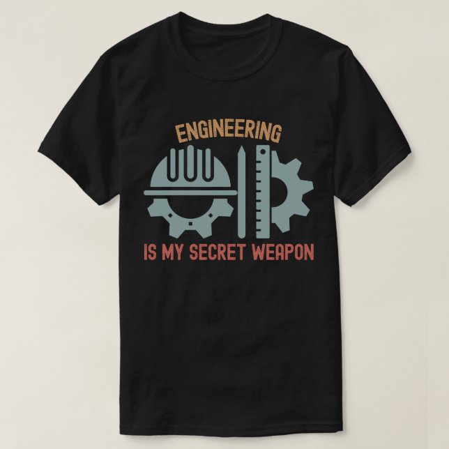 Camiseta Engenharia É Minha Arma Secreta (Frente do Design)