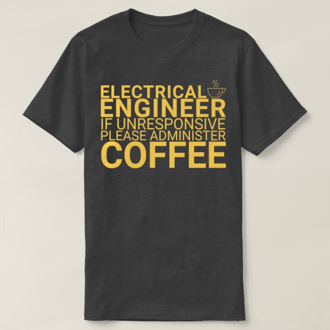 Camiseta Engenharia Elétrica De Badass De Engenheiro (Frente do Design)