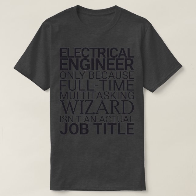 Camiseta Engenharia Elétrica do Assistente de Engenheiro El (Frente do Design)