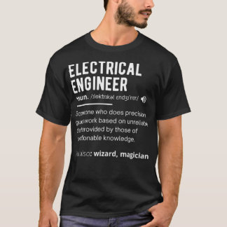 Camiseta Engenharia Elétrica engraçada com engenheiro elétr