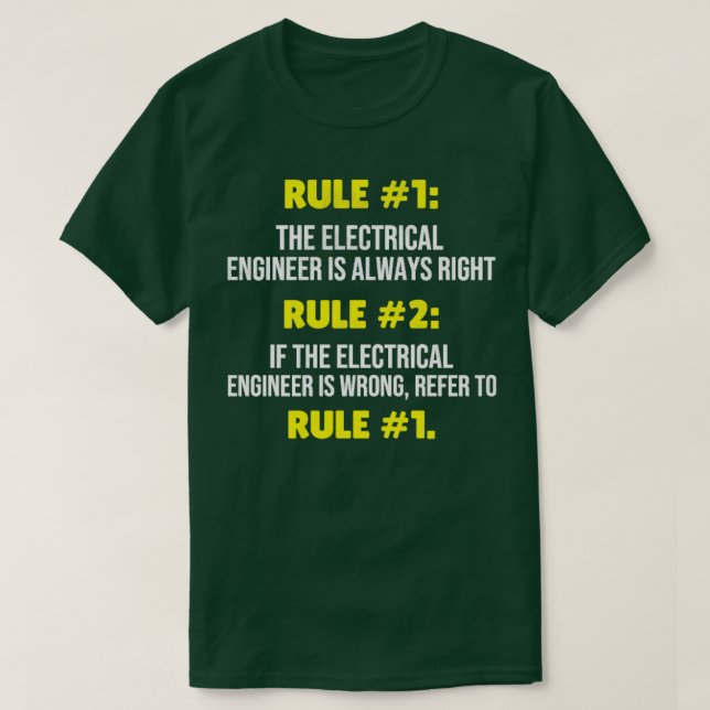 Camiseta Engenharia Elétrica Oferece Engenheiro Elétrico (Frente do Design)