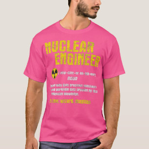 Camiseta Engenharia Energética da Ciência do Engenheiro Nuc