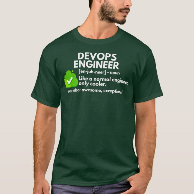 Camiseta Engenharia Engraçada de Definição de Engenheiro De (Frente)