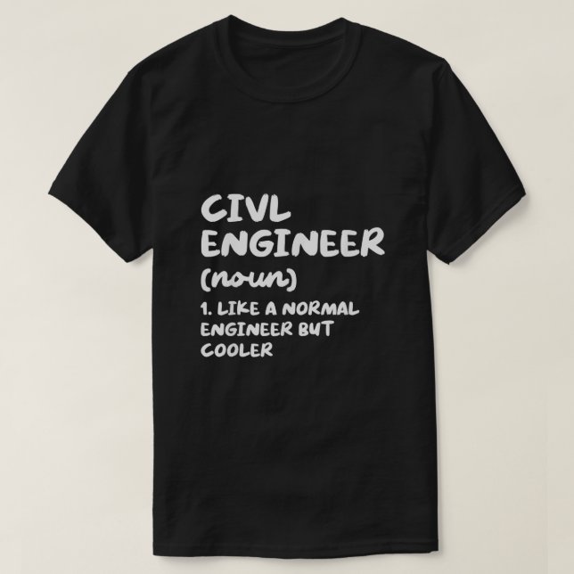 Camiseta Engenharia Engraçada De Definição De Engenheiros C (Frente do Design)