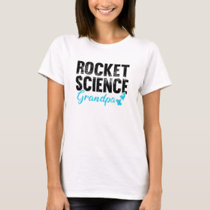 Camiseta Engenharia Espacial Mens Aerospace Avô Rocket Sc