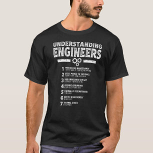 Camiseta Engenharia Mecânica Sarcástica Compreendendo En