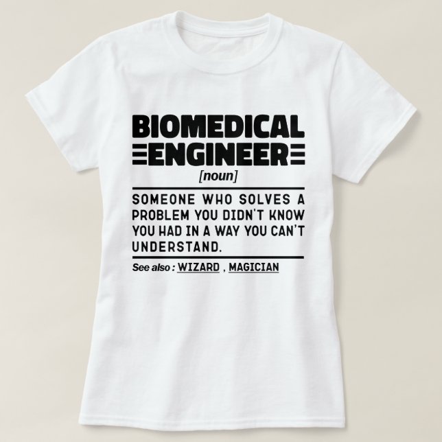 Camiseta Engenharia Personalizada do Novo Engenheiro Bioméd (Frente do Design)