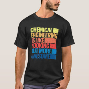 Camiseta engenharia química culinária retrô homens engenhar