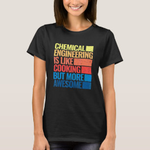 Camiseta engenharia química culinária retrô homens engenhar