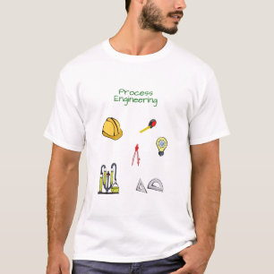 Camiseta Engenharia Química do engenheiro de Processos