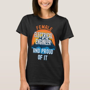 Camiseta Engenheira Electrotécnica Feminina E Orgulhosa Dis