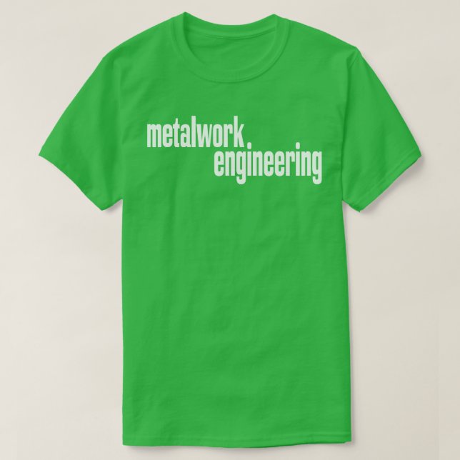Camiseta Engenheiro 1 da Metalwork Engineering de Metalwork (Frente do Design)