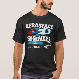 Camiseta Engenheiro Aeroespacial Em Curso