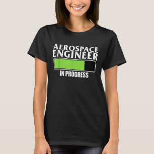 Camiseta Engenheiro Aeroespacial Em Curso Na Engenharia De