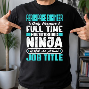 Camiseta Engenheiro Aeroespacial Título da Profissão Habili