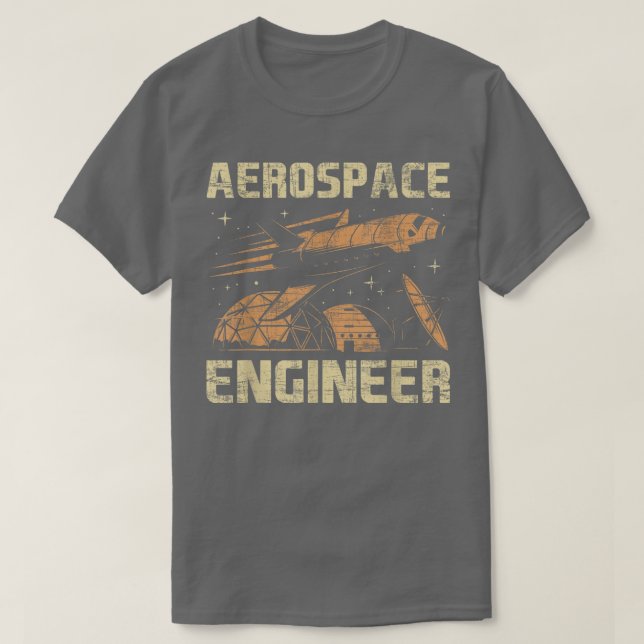 Camiseta Engenheiro AeroespacialEspacial Aeronáutico Aeroná (Frente do Design)