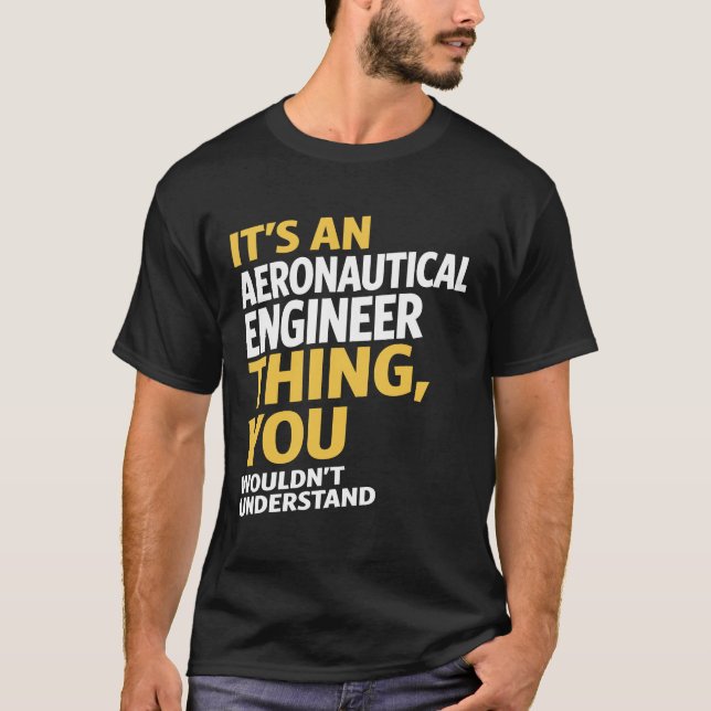 Camiseta Engenheiro aeronáutico (Frente)