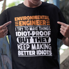 Camiseta Engenheiro Ambiental Tento Engraçado