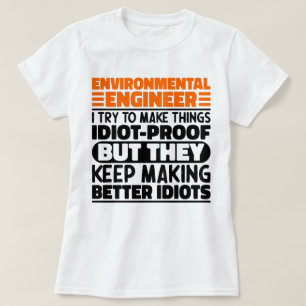Camiseta Engenheiro Ambiental Tento Engraçado