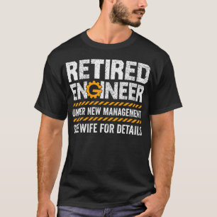 Camiseta Engenheiro Aposentado Vintage Sob Nova Gestão