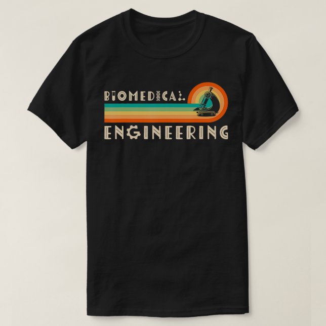 Camiseta Engenheiro biomédico de Engenharia Retrospectiva (Frente do Design)