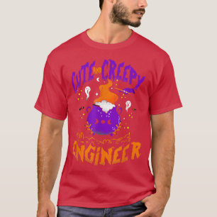 Camiseta Engenheiro bonito e assustador - Hallowee Engenhei