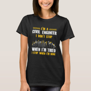 Camiseta Engenheiro Civil Engenharia Não Para Urbanista