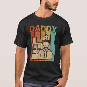 Camiseta Engenheiro Civil Estilo Retroativo Pai Vintage Grá