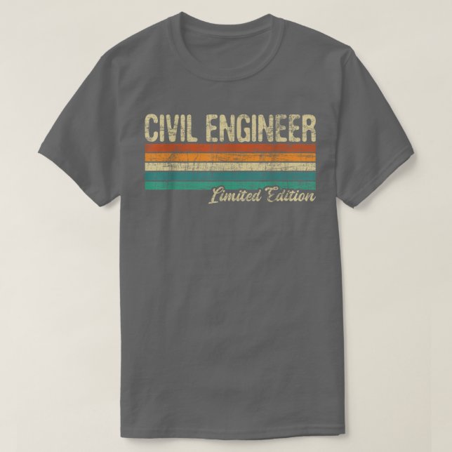 Camiseta Engenheiro Civil Ltd EditionBridge Builder Enginee (Frente do Design)
