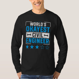 Camiseta Engenheiro Civil  Mundo Engenheiro Civil Okayest