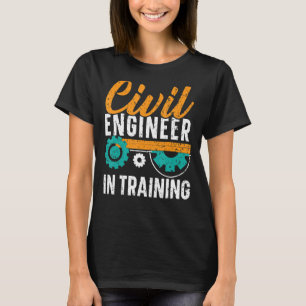 Camiseta Engenheiro Civil Na Formação De Engenharia Civil