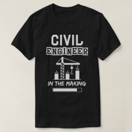 Camiseta Engenheiro civil no fazer, textura simples