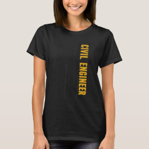 Camiseta Engenheiro civil orgulhoso dos EUA - Sinalizador d