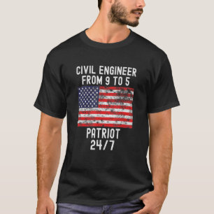 Camiseta Engenheiro Civil Patrio Patriótico 4 De Julho Usa 