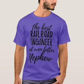 Camiseta Engenheiro da ferrovia Nephew Funny Gift Idea para