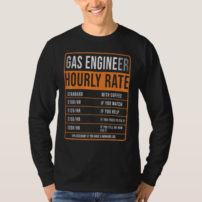Camiseta Engenheiro De Aquecimento Do Reino Unido A Taxa Ho (Frente)