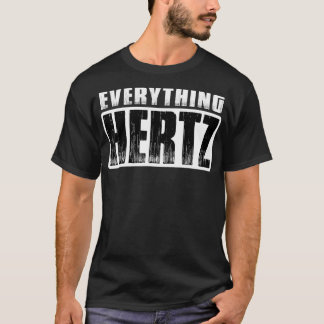 CAMISETA ENGENHEIRO DE ÁUDIO DE CARA DE SOM HERTZ