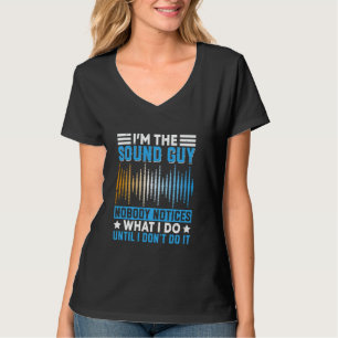 Camiseta Engenheiro De Áudio De Cara De Som Tecnologia Músi